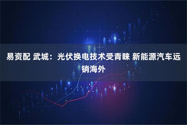 易资配 武城：光伏换电技术受青睐 新能源汽车远销海外